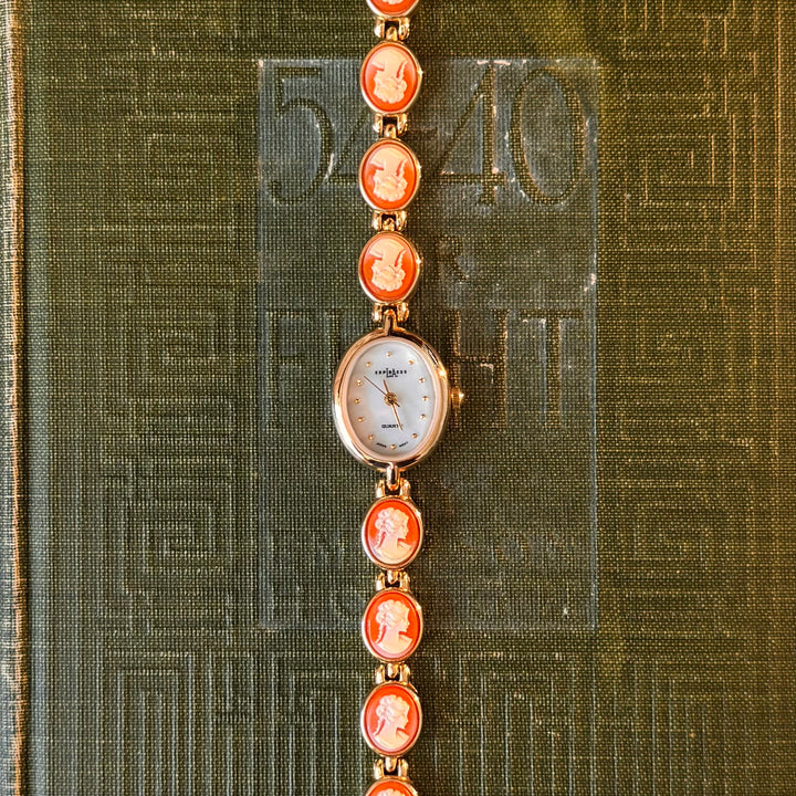 Gold Cameo Watch