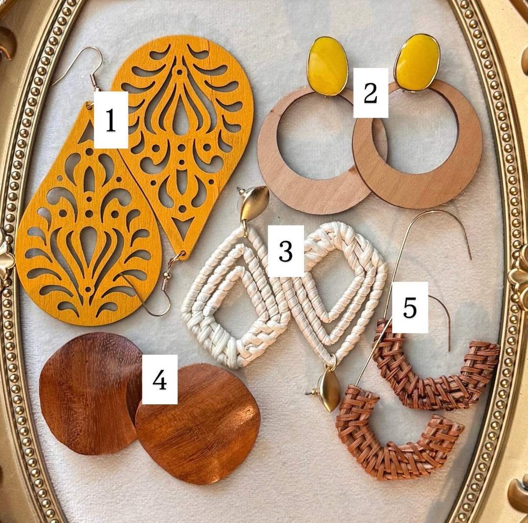 Citrus Wood Earrings