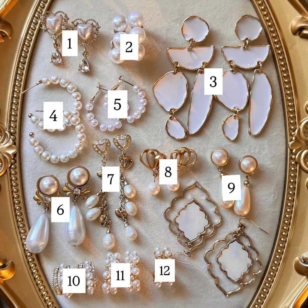 Gold Pearl Earrings