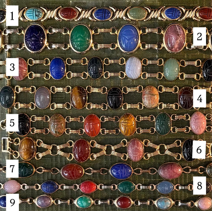 Gold Scarab Bracelets