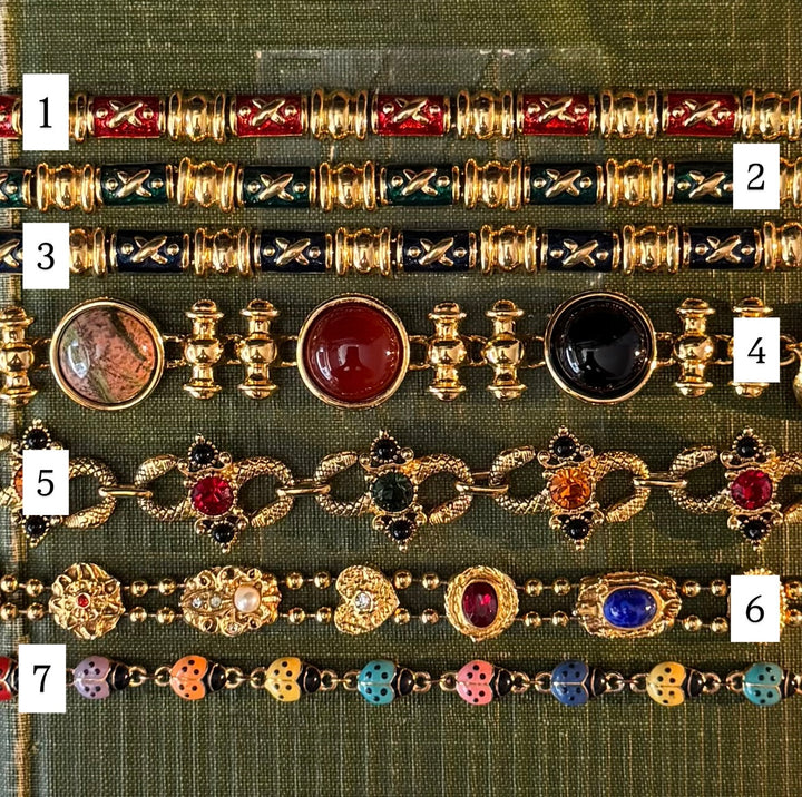 Gold Multicolored Bracelets