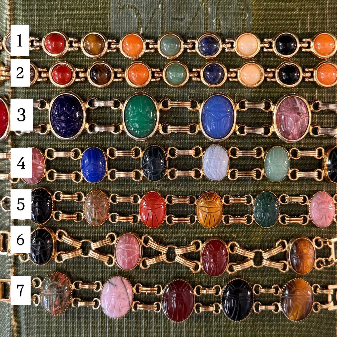 Gold Scarab Bracelets