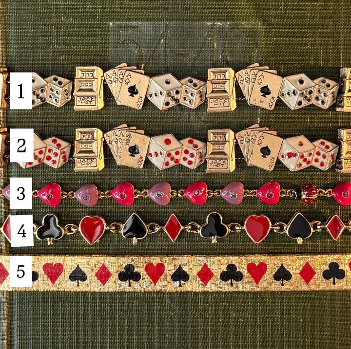 Gold Card Theme Bracelets