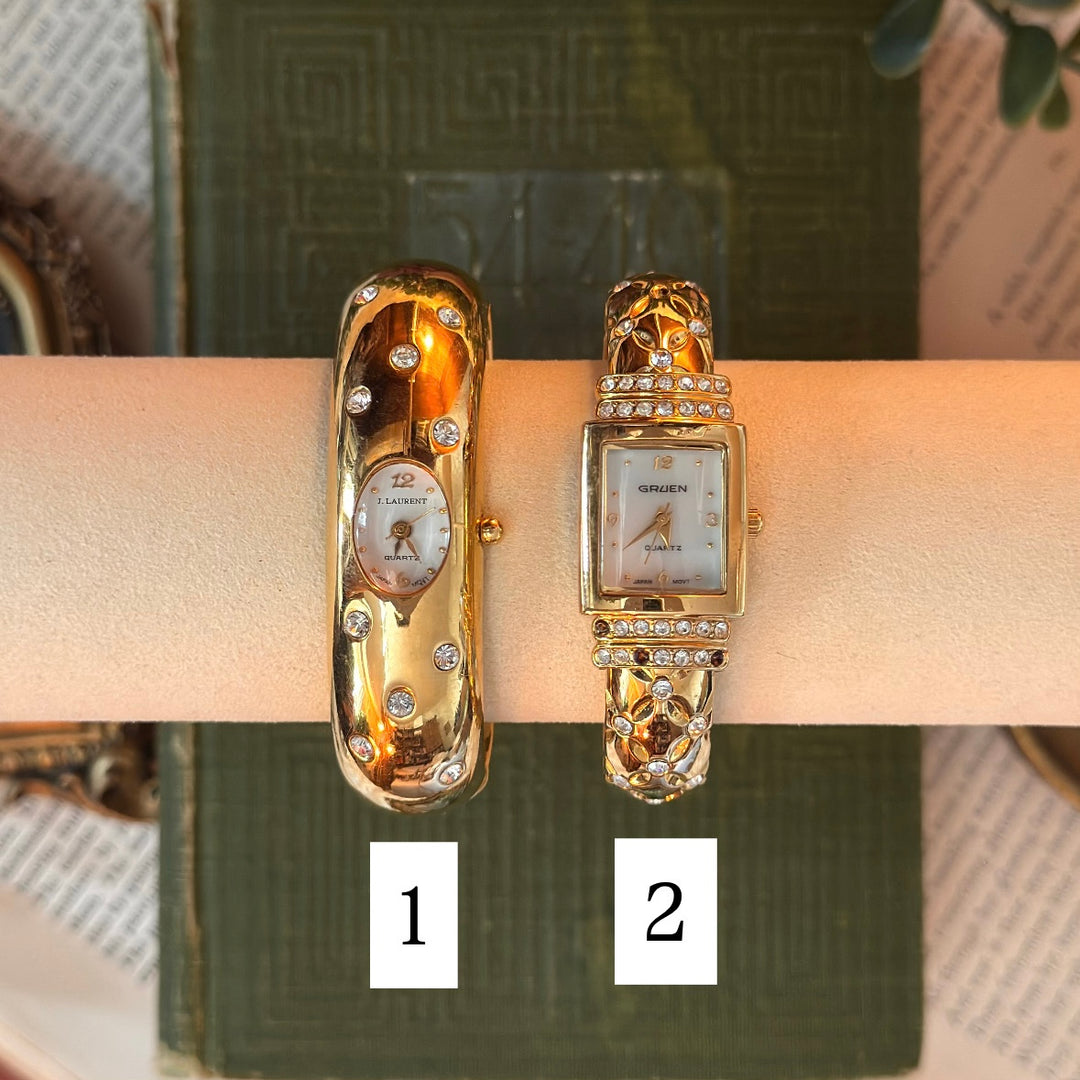 Gold Rhinestones Watches