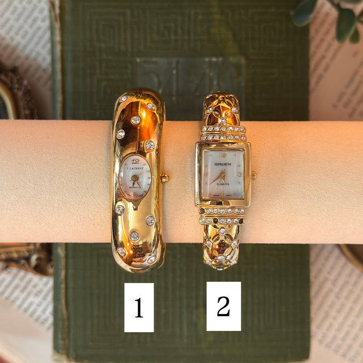 Gold Rhinestones Watches