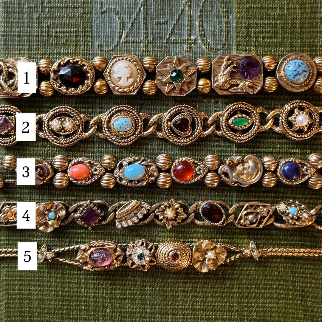 Gold 1970's Charm Bracelet