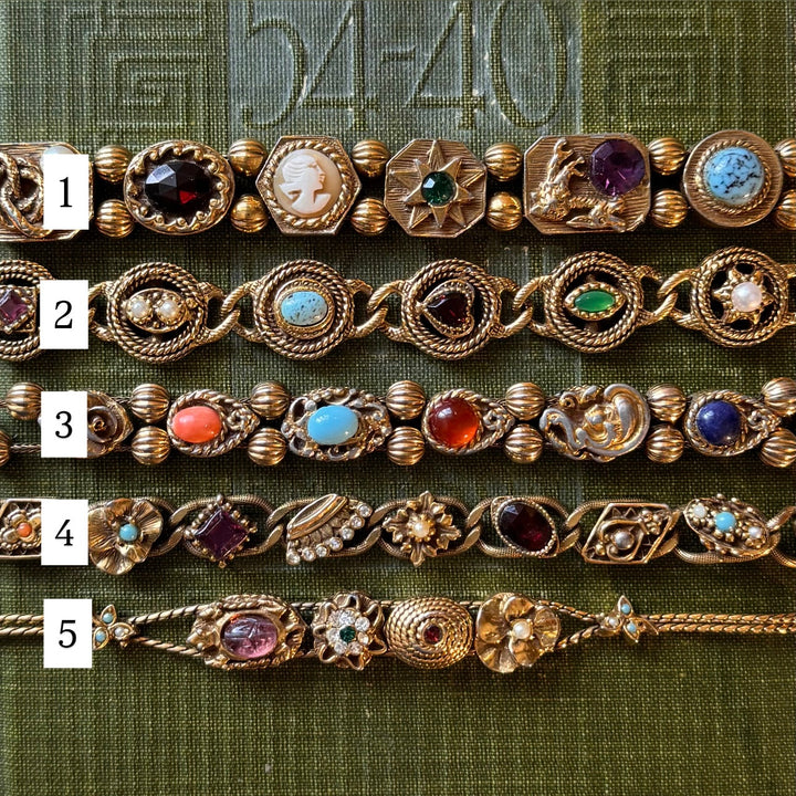 Gold 1970's Charm Bracelet