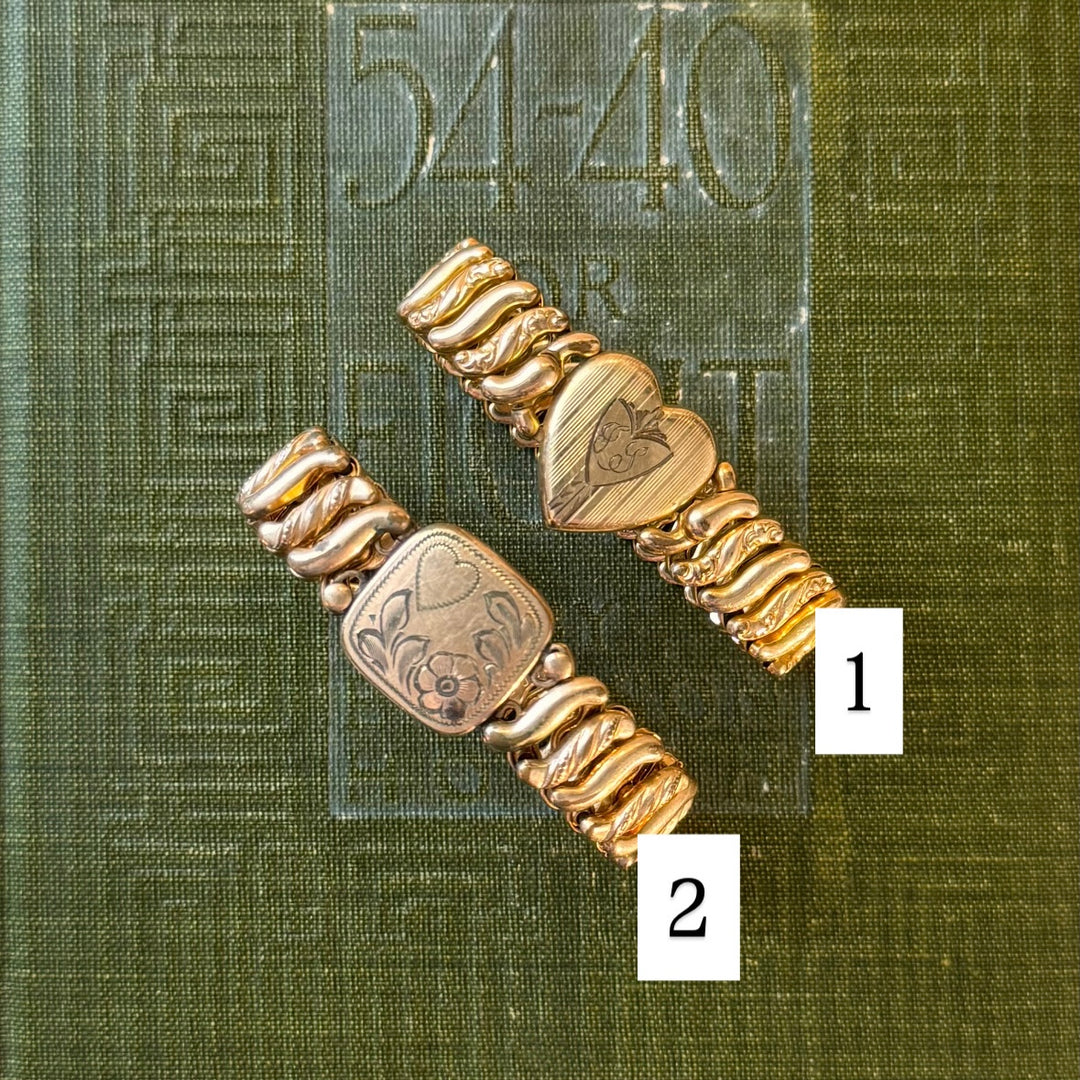 Gold 1940's Expandable Bracelets