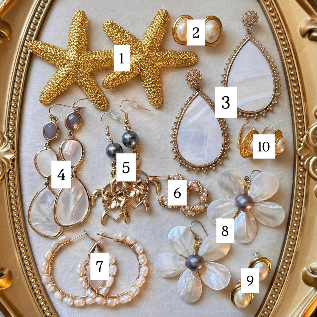Gold Beachy Earrings