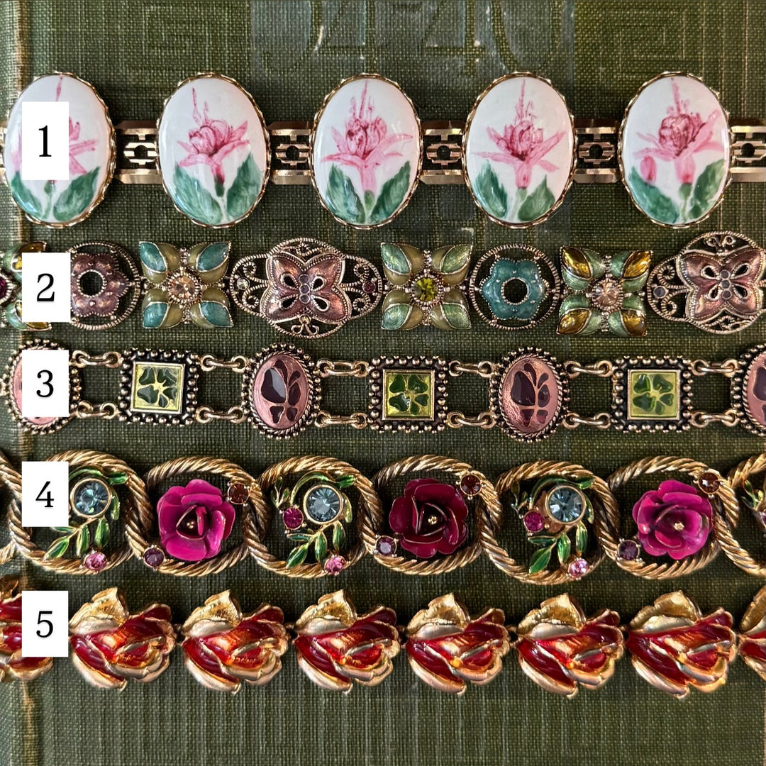 Gold Floral Bracelets