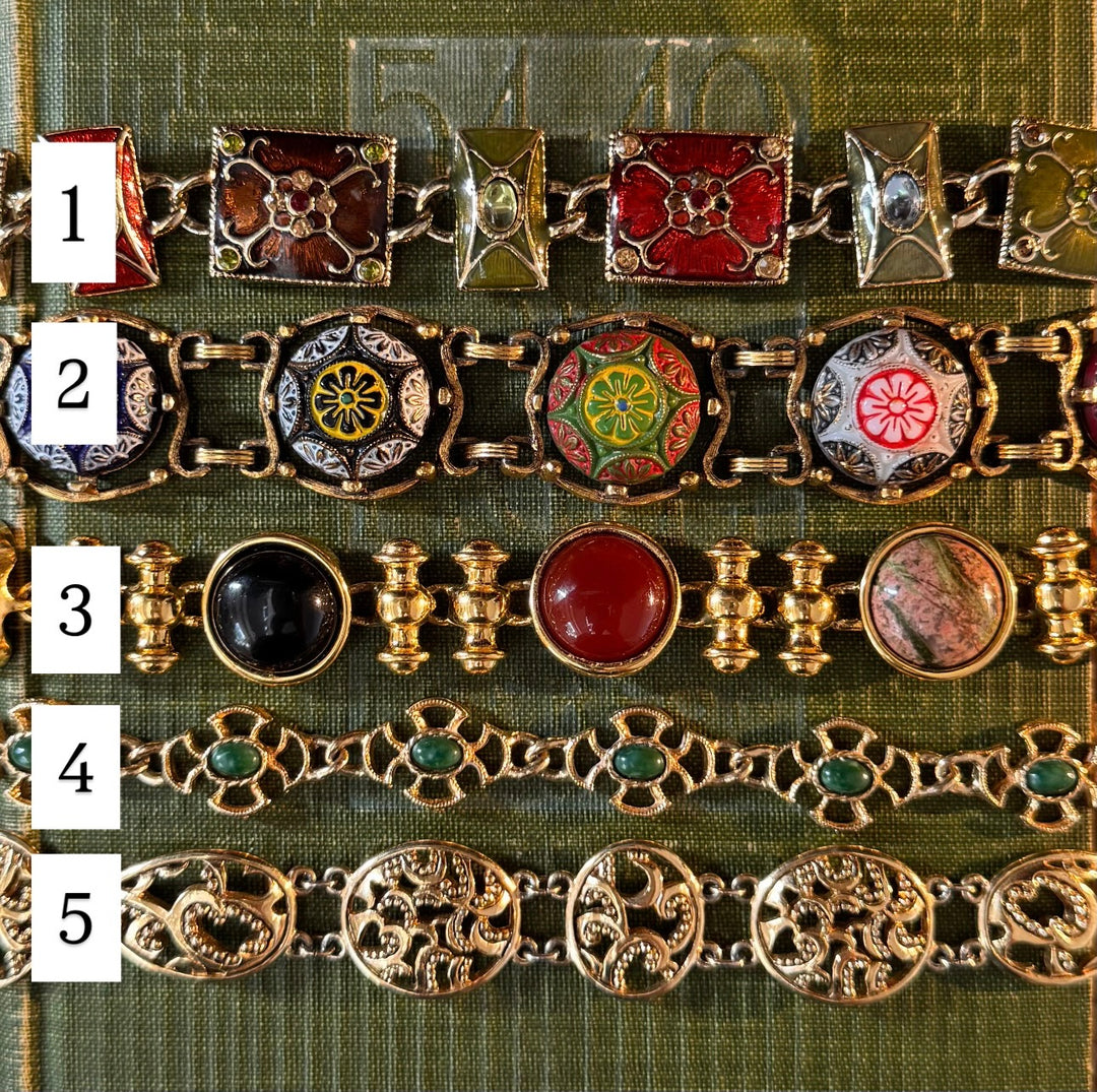 Gold Ornate Bracelets