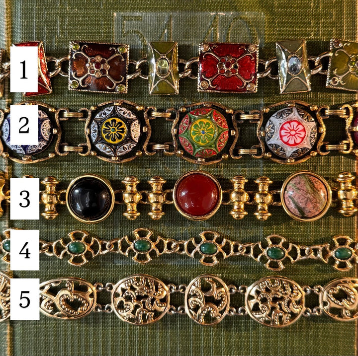 Gold Ornate Bracelets