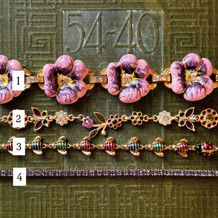Gold Purple Bracelets