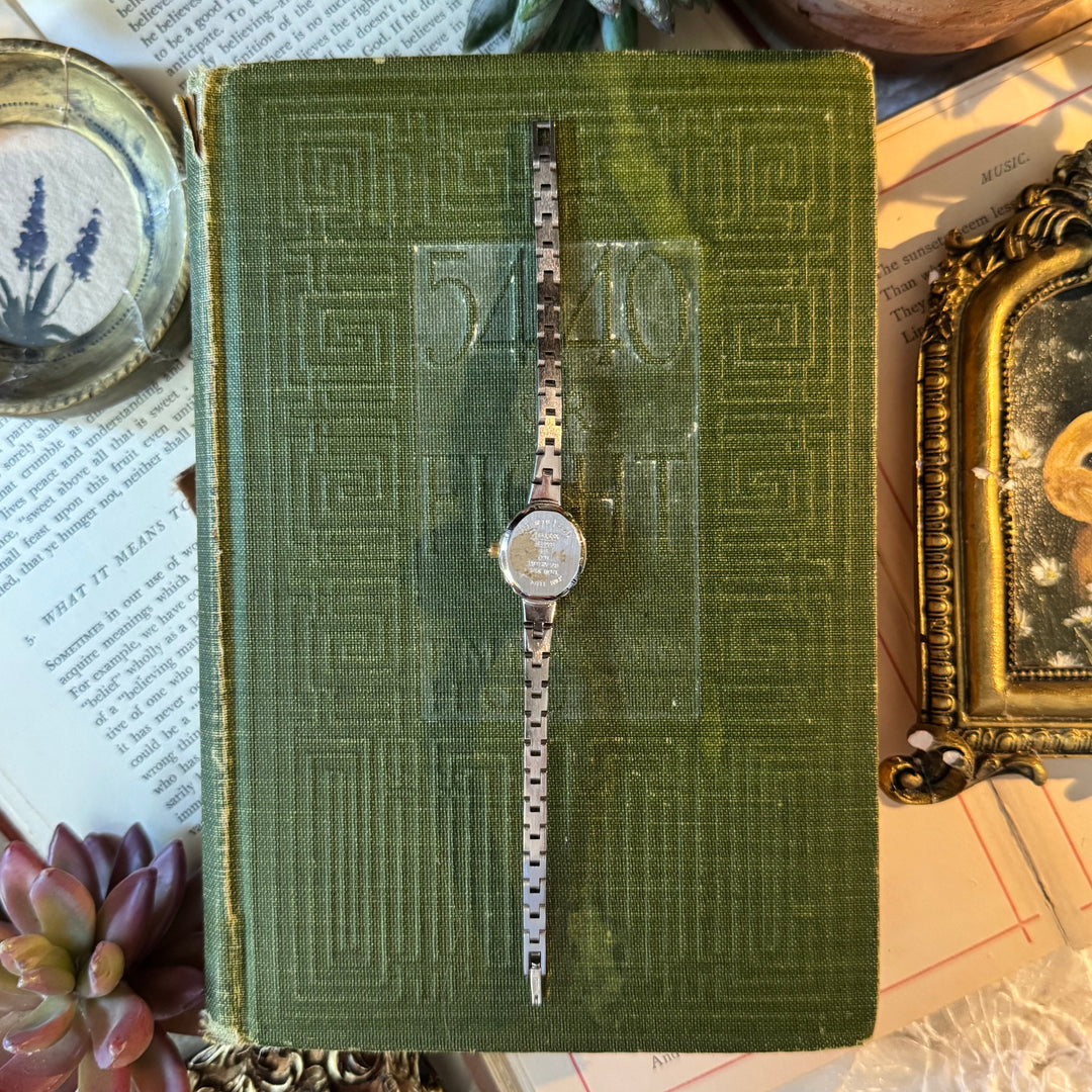 Two Tone Watch with Navy Face