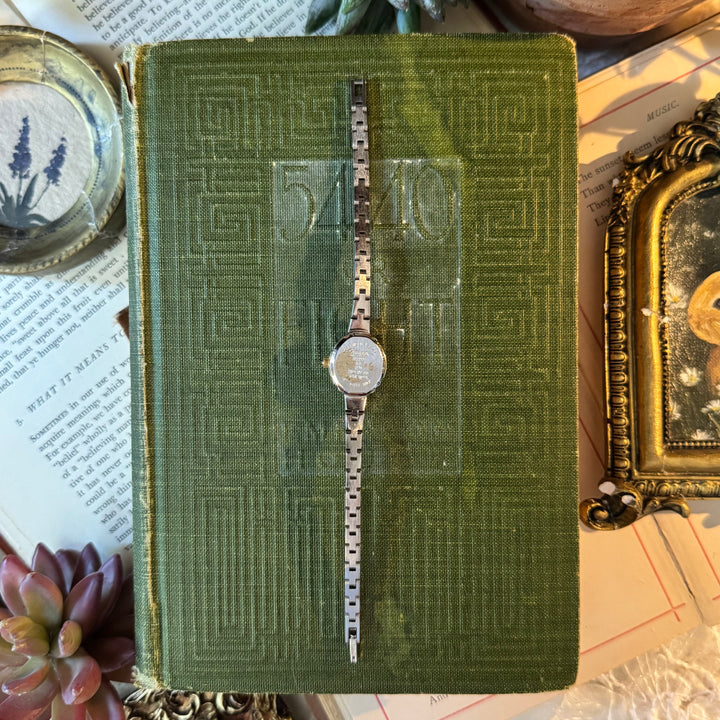 Two Tone Watch with Navy Face