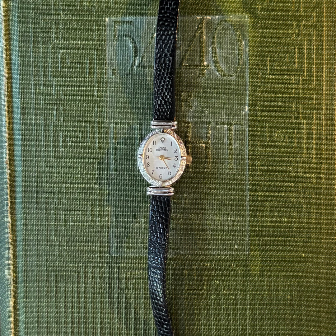 Silver Leather Watch