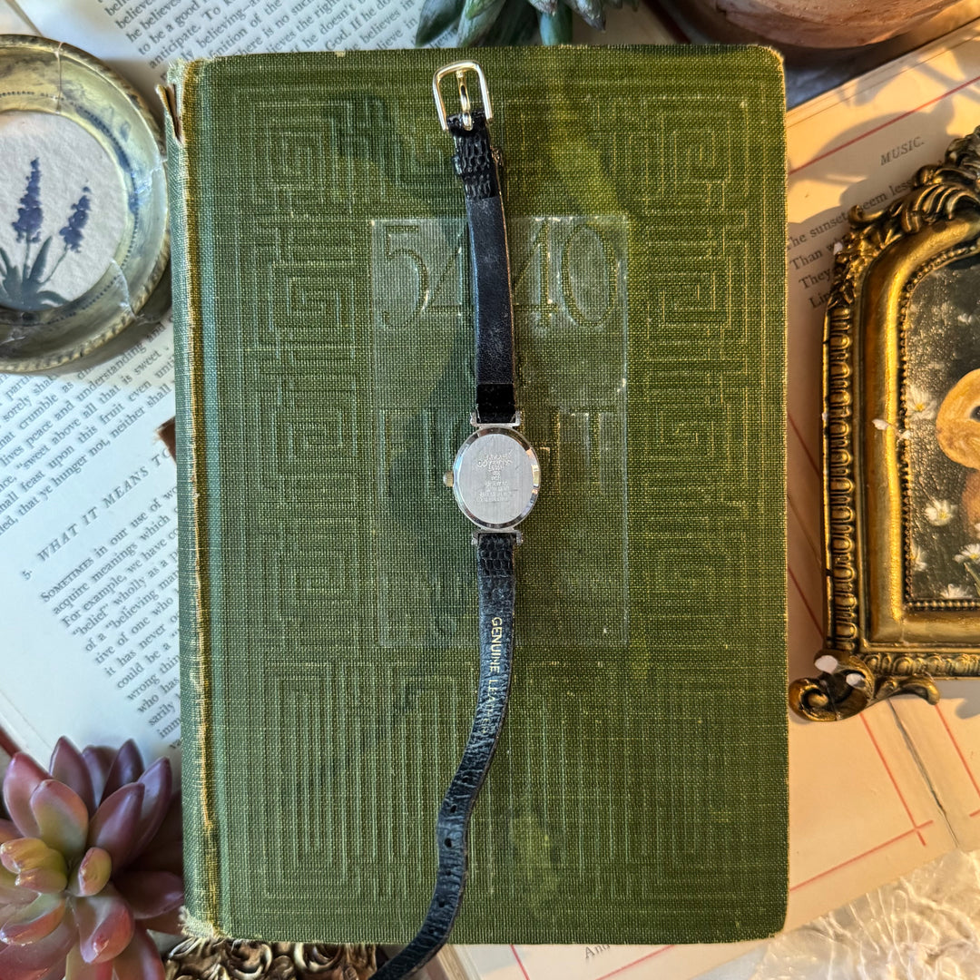 Silver Leather Watch