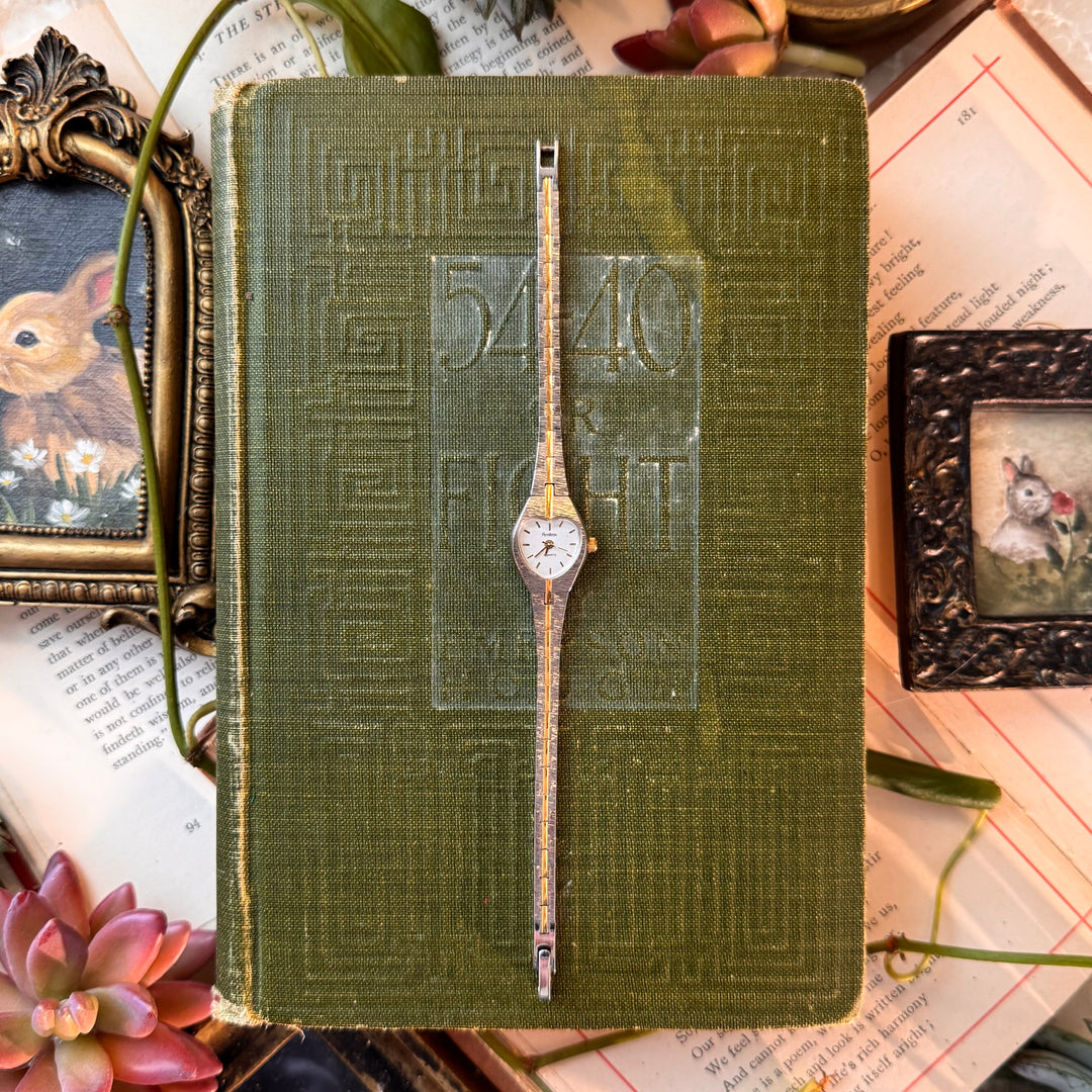 Two Tone Heart Watch