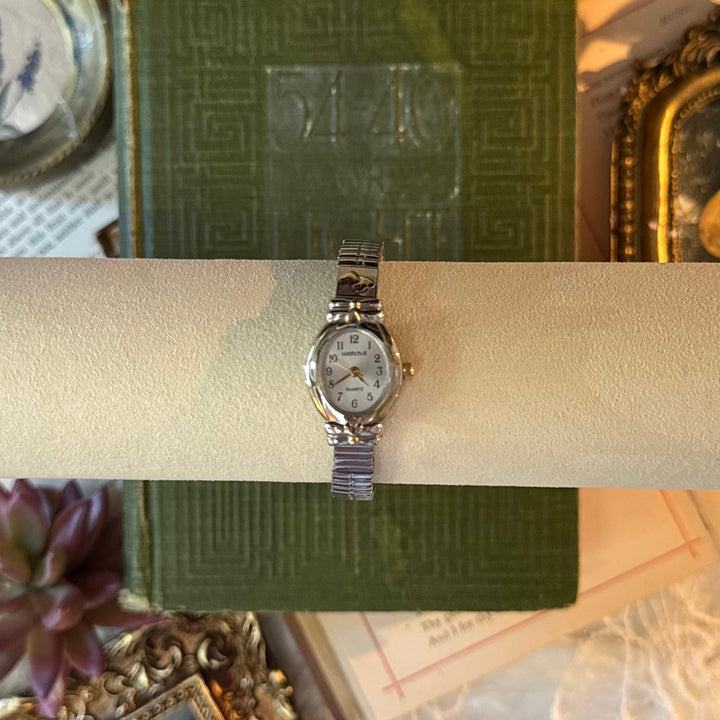 Two Tone Heart Watch