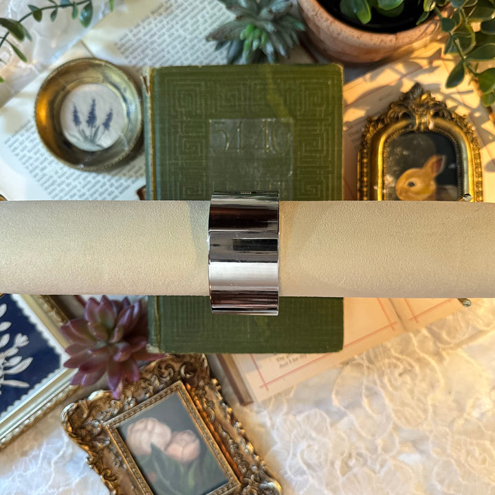 Silver Rhinestones Bangle Watch