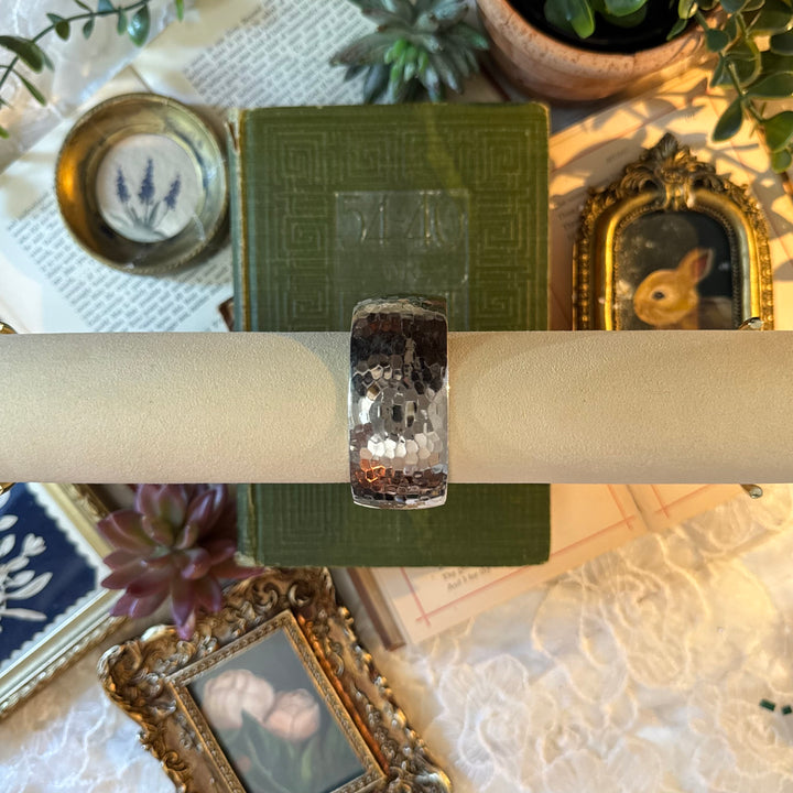 Silver Bangle Watch with Rhinestones