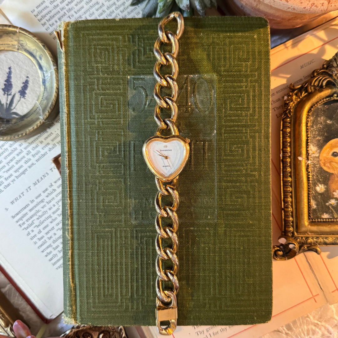 Gold Heart Watch
