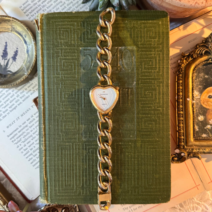 Gold Heart Watch