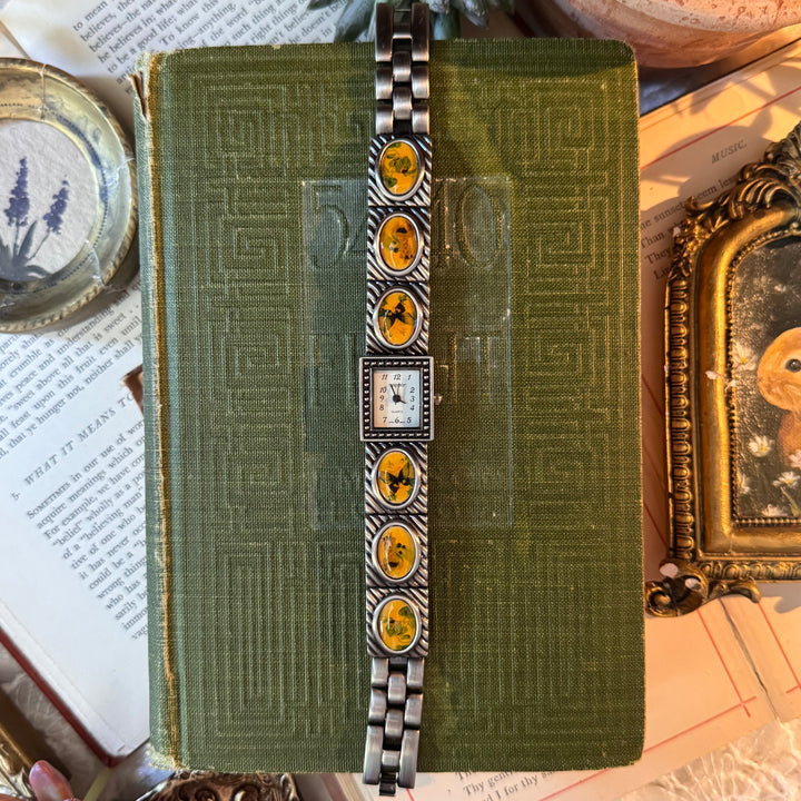 Silver Nature Theme Watch