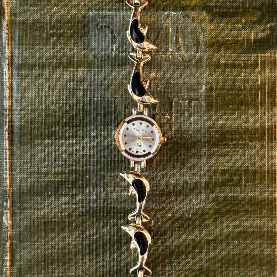 Gold Dolphin Watch