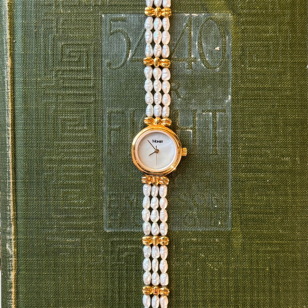 Gold Pearl Watch
