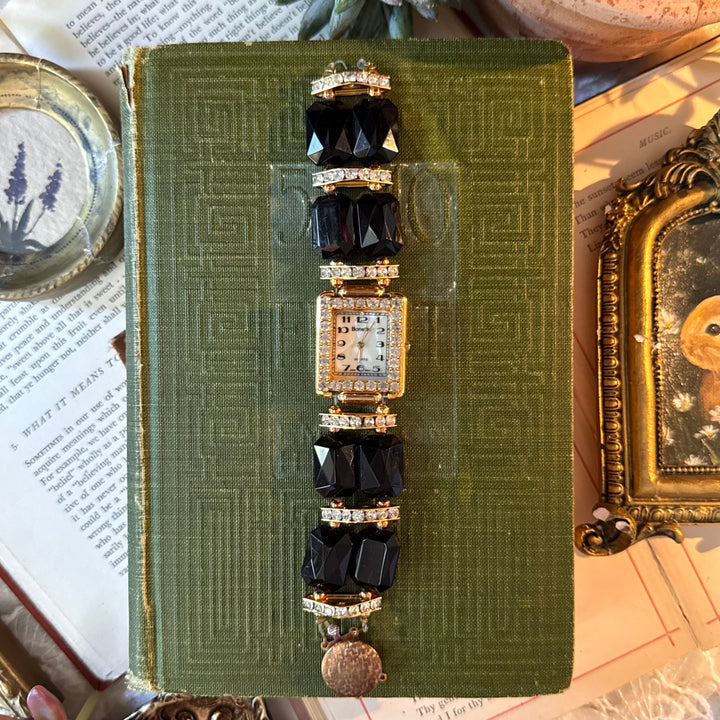 Gold Beaded Watch