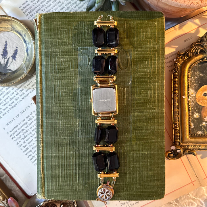 Gold Beaded Watch