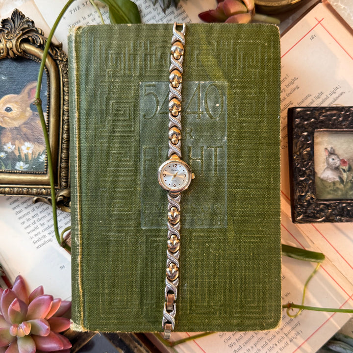 Two Tone Heart Watch