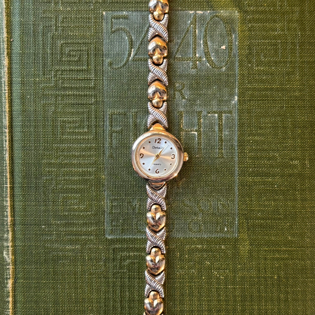 Two Tone Heart Watch