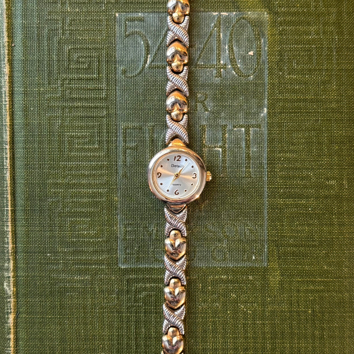 Two Tone Heart Watch