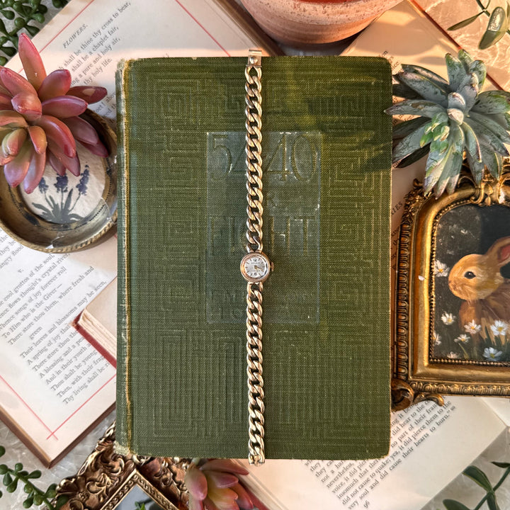 12K Gold Filled Chain with 10K Gold Plated Bezel Watch