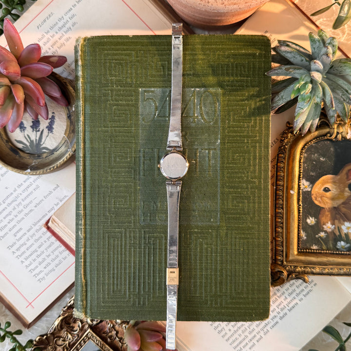 Gold Floral Engraved Watch