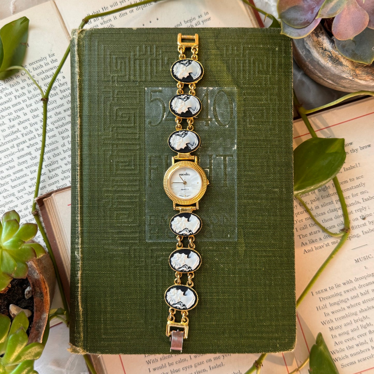 Rare Gold Cameo Watch