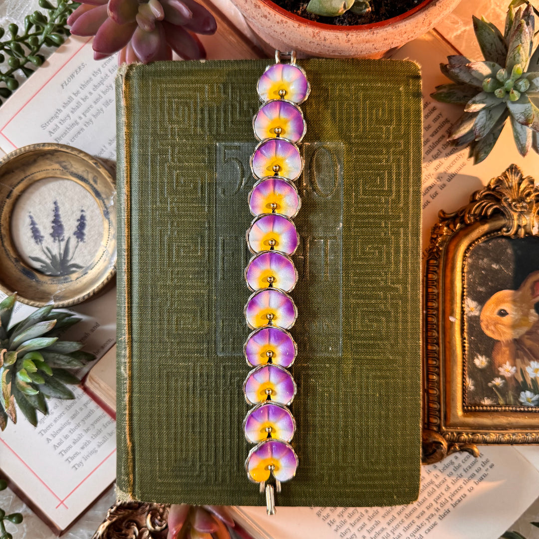 Gold Enamel Bracelets