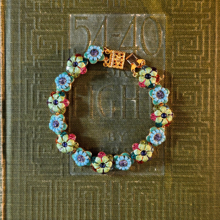 Gold Enamel Bracelets