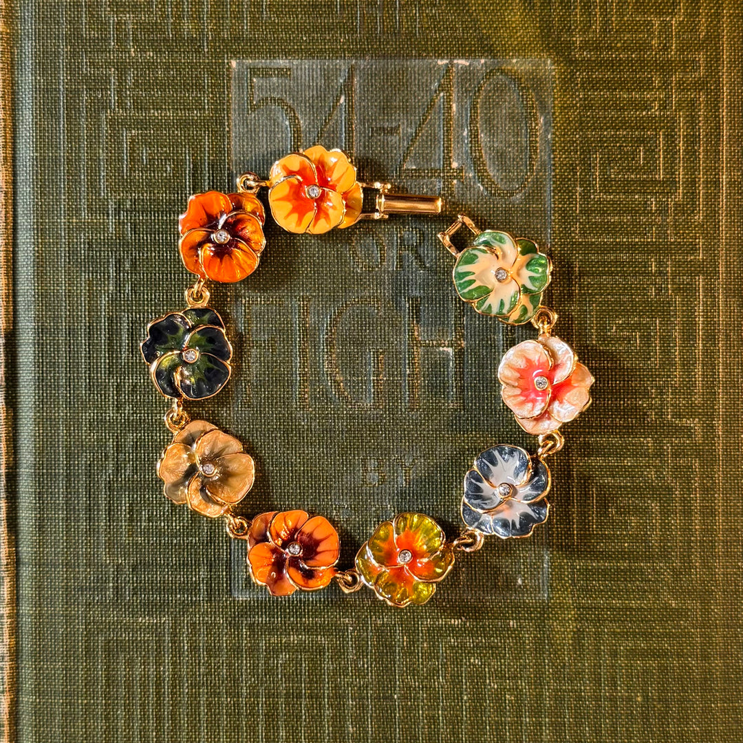 Gold Enamel Bracelets