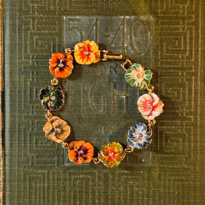 Gold Enamel Bracelets