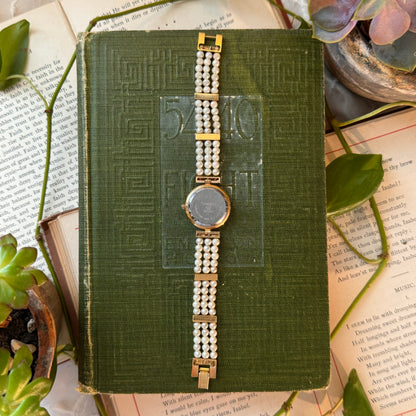 Gold Pearl Watch