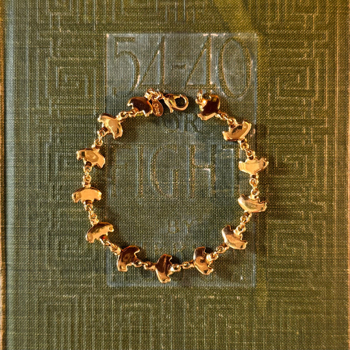 Gold Enamel Bracelets