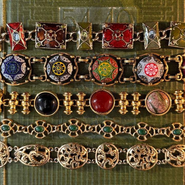 Gold Ornate Bracelets