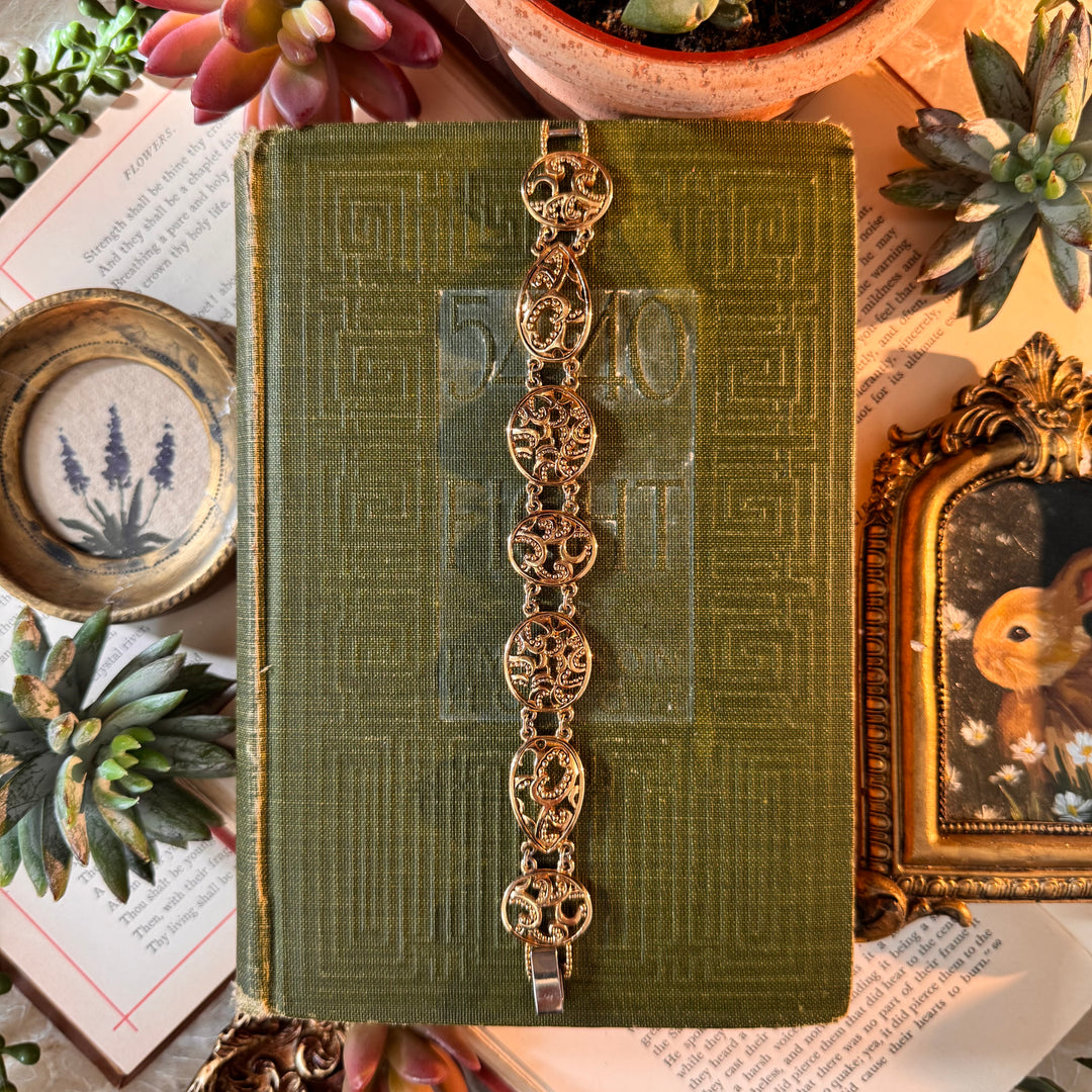 Gold Ornate Bracelets