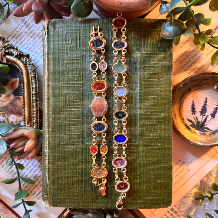 Gold Scarab Watch with Matching Bracelet