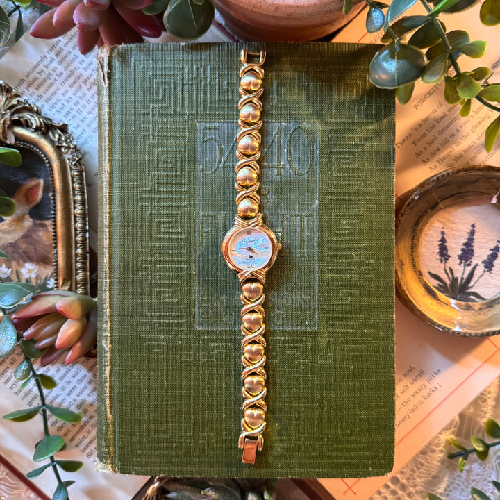 Gold Heart Watch