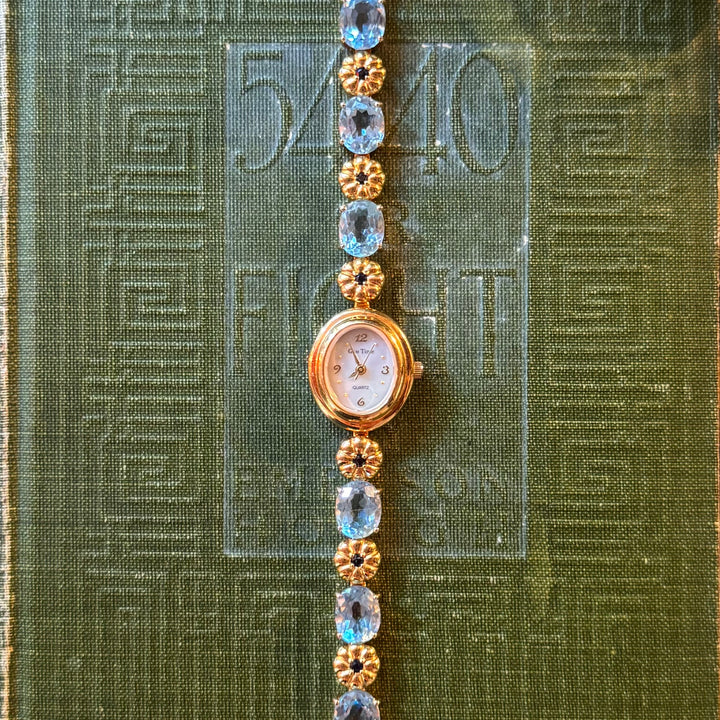 Gold Watch with Genuine Stones