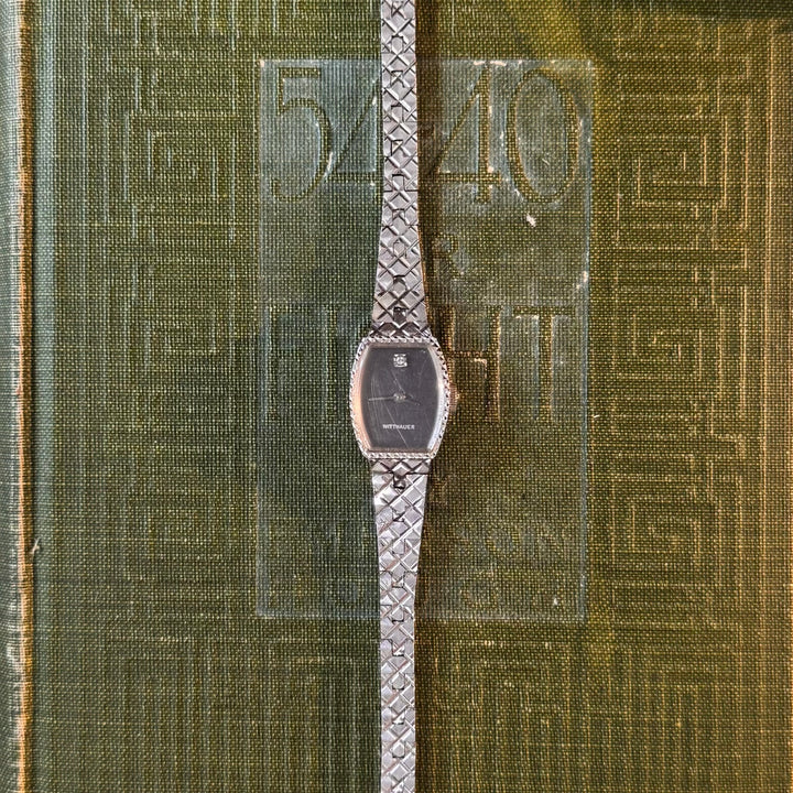 Silver Watch with Gray Face